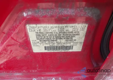 2012 Nissan Sentra 2.0 Sr from USA, damaged, VIN 3N1AB6AP5CL690593